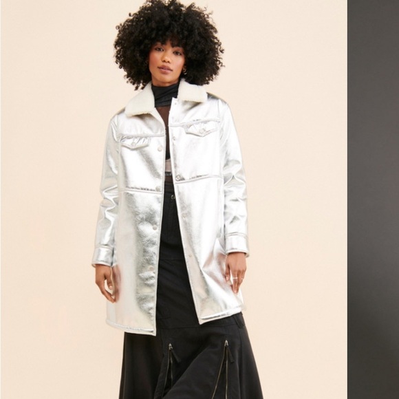 Avec Les Filles Silver Coat - Picture 4 of 14